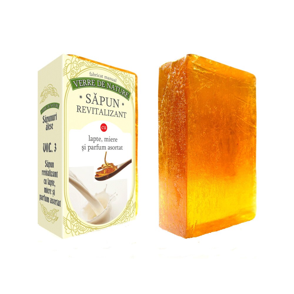 Sapun revitalizant cu lapte, miere si parfum asortat 100 g