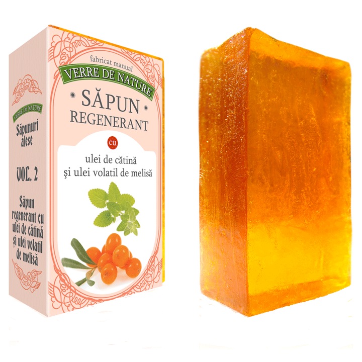 Sapun regenerant cu ulei de catina si ulei volatil de melisa 100 g