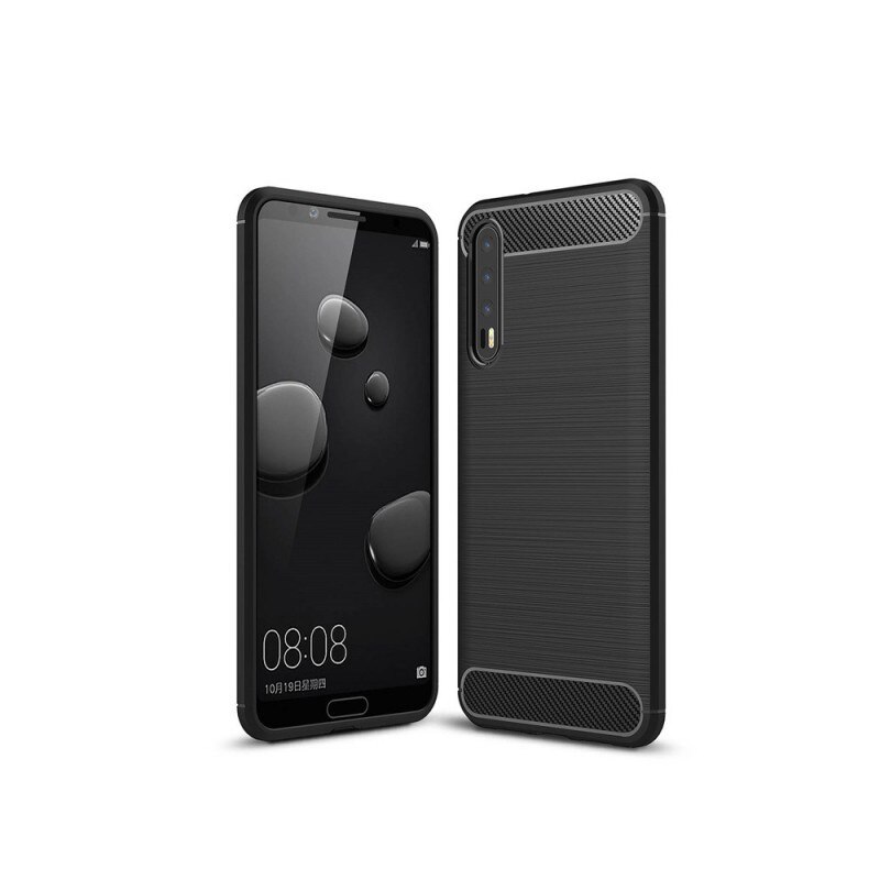 Husa Spate Forcell Carbon Pro Huawei P20 Pro Black