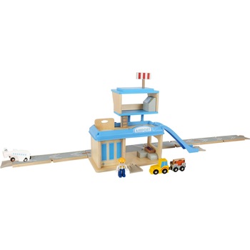 Set aeroport cu accesorii, Jucarie educativa, Set aeroport din lemn, 3 ani+ Set aeroport cu accesorii, Jucarie educativa, Set aeroport din lemn, 3 ani+