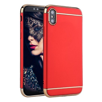 Husa telefon Apple Iphone XS ofera protectie 3in1 Ultrasubtire Lux Red Husa telefon Apple Iphone XS ofera protectie 3in1 Ultrasubtire Lux Red