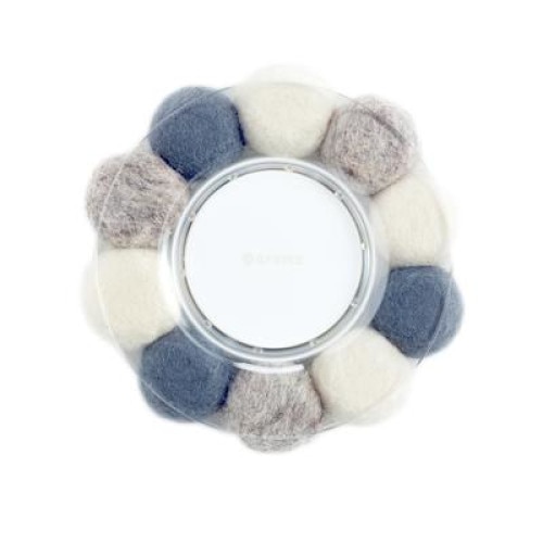 Difuzor Bonbon (Ivory/Grey) Aromaterapie cu Bile din Pasla Confectionate Manual Ulei Esential