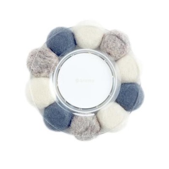 Difuzor Bonbon (Ivory/Grey) Aromaterapie cu Bile din Pasla Confectionate Manual Ulei Esential Difuzor Bonbon (Ivory/Grey) Aromaterapie cu Bile din Pasla Confectionate Manual Ulei Esential