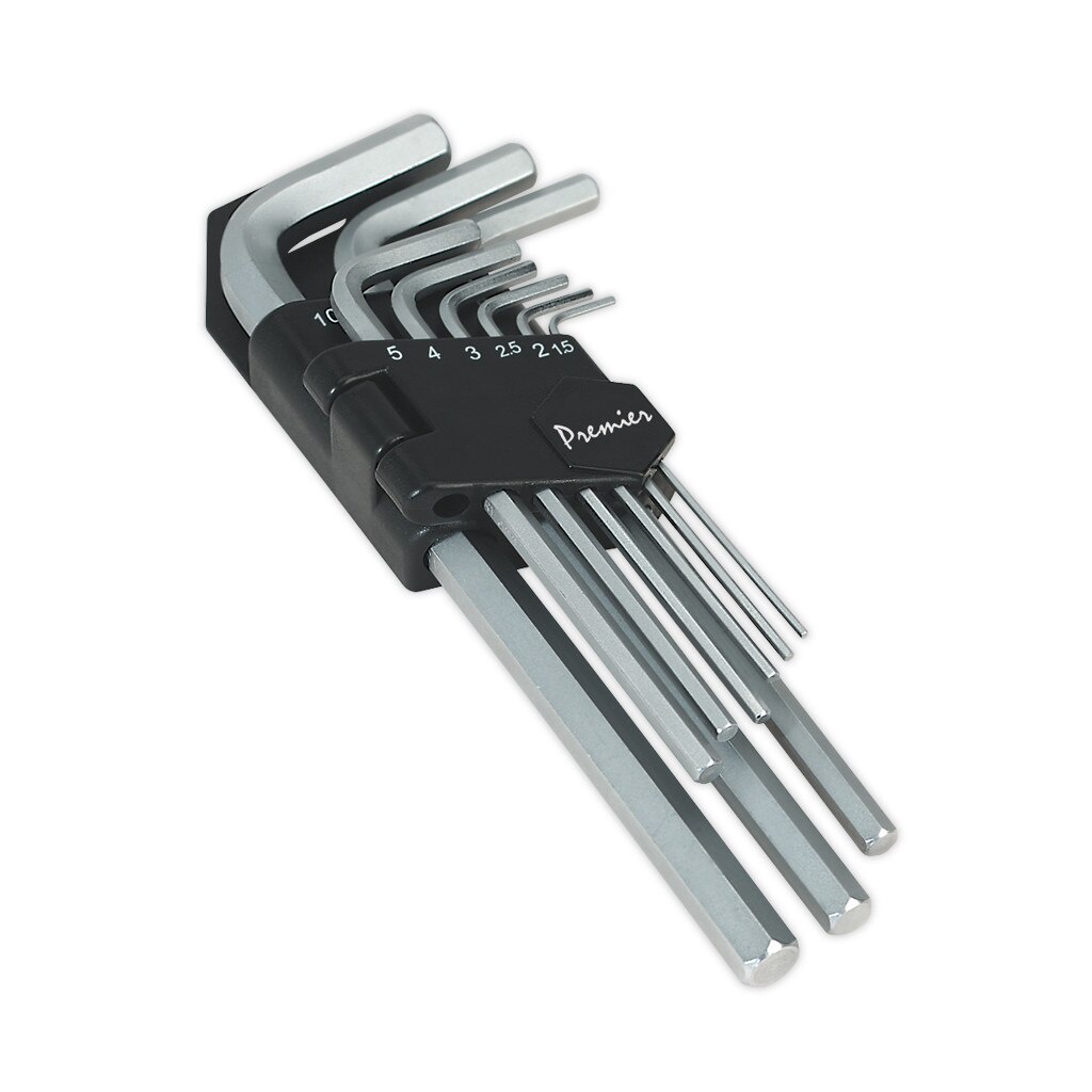 Set chei hex, lungi, 9 piese, Sealey