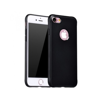 Carcasa protectie spate cu suprafata mata pentru iPhone 7 Plus, neagra Carcasa protectie spate cu suprafata mata pentru iPhone 7 Plus, neagra