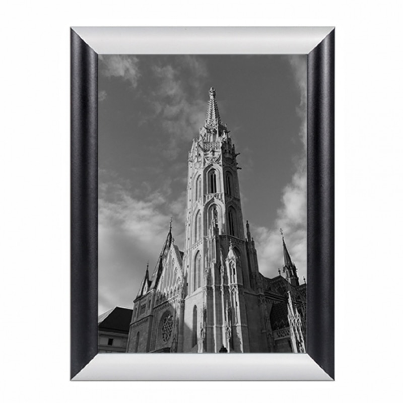 Rama click Duo Color H, format A3, din aluminiu, pentru expunere postere, afise, documente