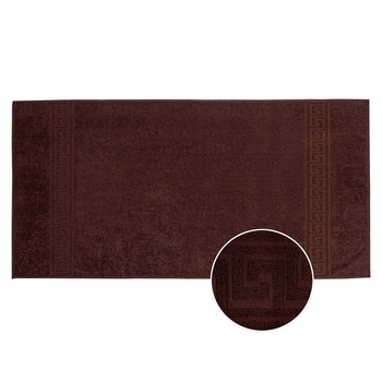 Prosop de fata Bianca Cu Model Grecesc - maro - 50x90 Prosop de fata Bianca Cu Model Grecesc - maro - 50x90