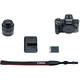 Aparat foto mirrorless Canon EOS M50, 24.1 MP, 4K, Wi-Fi, Negru + Obiectiv EF-M 15- 45mm f/3.5-6.3 IS STM