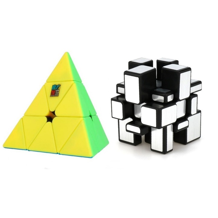 Moyu Meilong 3x3x3 Pyramid/Triangle Rubik's Cube Set + Moyu 3x3 Mirror Rubik's Cube