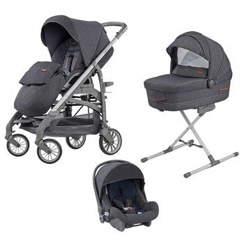 Carucior 3 in 1 Inglesina Trilogy Quattro Village Denim Carucior 3 in 1 Inglesina Trilogy Quattro Village Denim