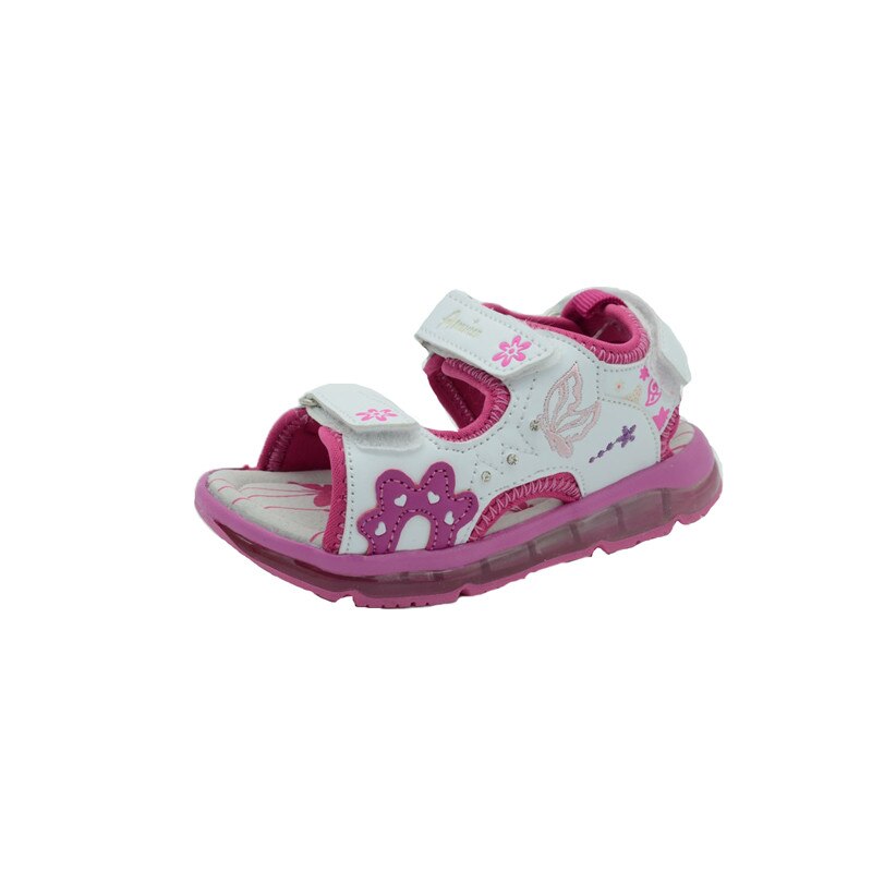 Sandale fetite American Club K13323-A, Alb