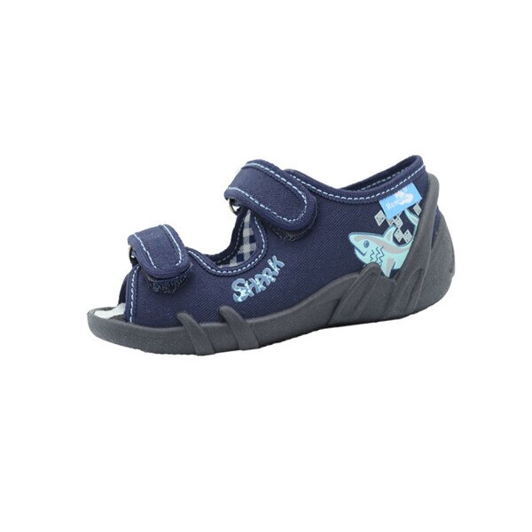 Sandale din panza pentru baieti Renbut 0113-B, Bleumarin