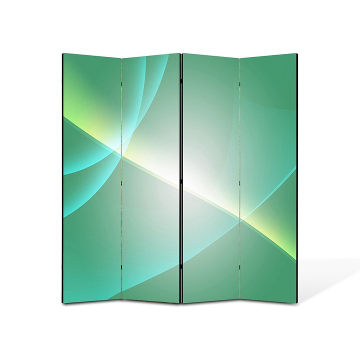 Paravan de Camera ArtDeco din 4 Panouri Abstract Decorativ Lumini printre lumini 140 x 150 cm