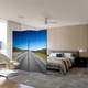 Paravan de Camera ArtDeco din 4 Panouri Peisaj Linie dreapta 140 x 150 cm