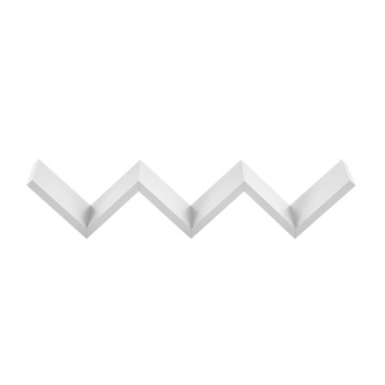 Set Design Retro Style, 1 raft perete Modell 8, en.casa, MDF, alb mat lacuit Set Design Retro Style, 1 raft perete Modell 8, en.casa, MDF, alb mat lacuit