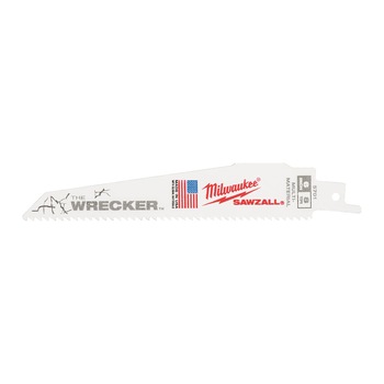 Set 5 panze ferastrau sabie WRECKER 150 mm pentru metal si lemn cu cuie Milwaukee Set 5 panze ferastrau sabie WRECKER 150 mm pentru metal si lemn cu cuie Milwaukee