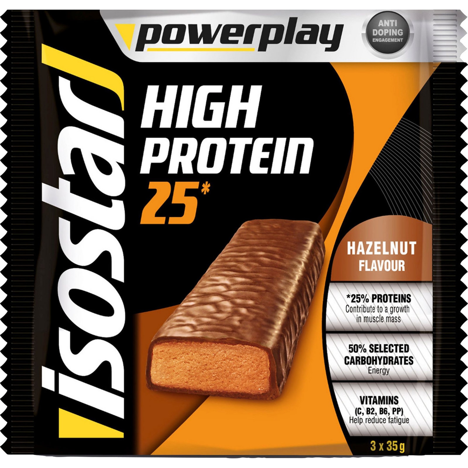 Baton dietetic multisport Isostar,TRIPACK High Protein
