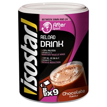Pudra proteica pentru recuperare cu gust de ciocolata Isostar,Reload Protein drink Pudra proteica pentru recuperare cu gust de ciocolata Isostar,Reload Protein drink