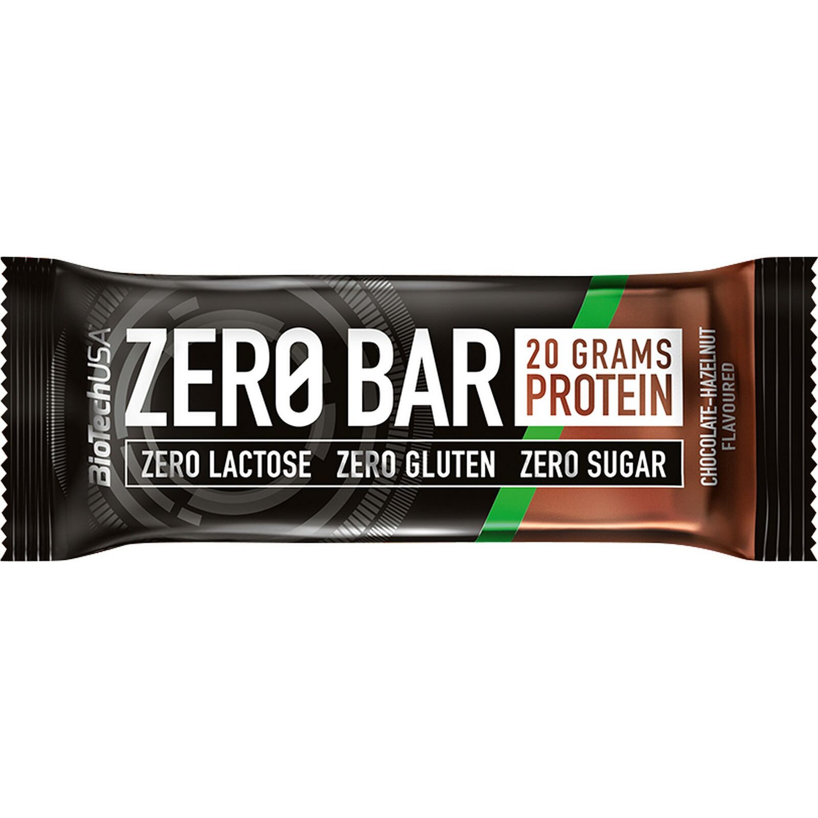 Baton proteic cu aroma de alune,Biotech,Zero Bar Chocholate Hazelnut