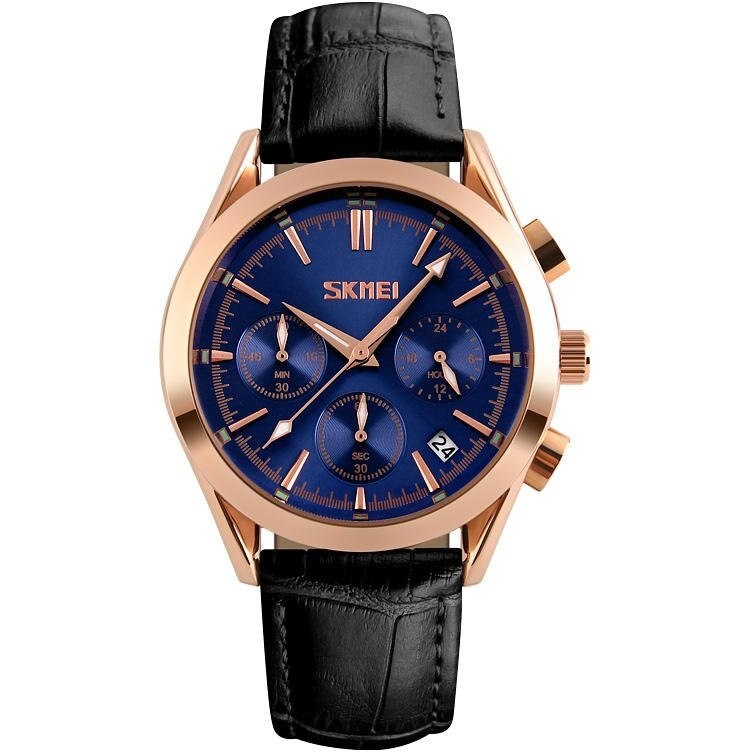 Ceas barbatesc elegant Skmei Decker, albastru