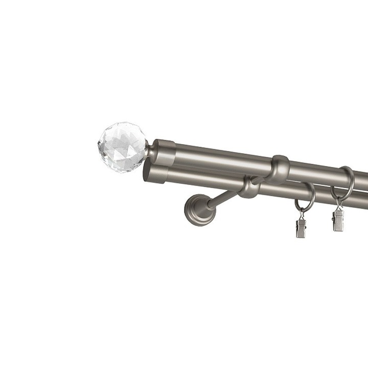 Galerie dubla - KULA CRISTAL -dubla 19/19 - 160 cm - crom mat