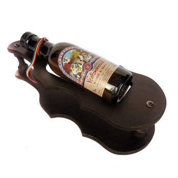 Suport din lemn chitara mica cu sticluta de vin CDT-43-OSH Suport din lemn chitara mica cu sticluta de vin CDT-43-OSH