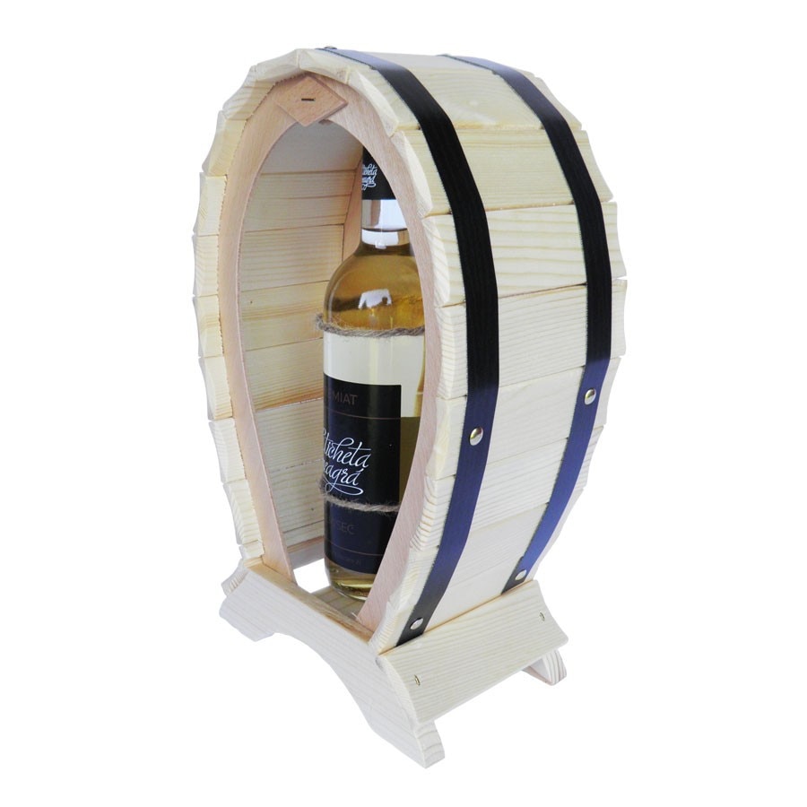 Suport din lemn pentru vin culoare natur