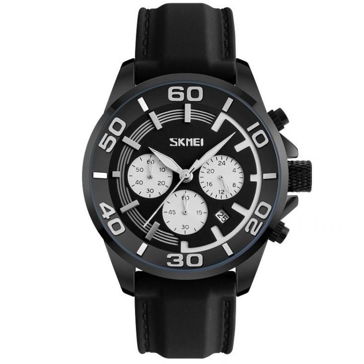 Ceas barbatesc Quartz Skmei casual, sport S9154 alb, curea silicon
