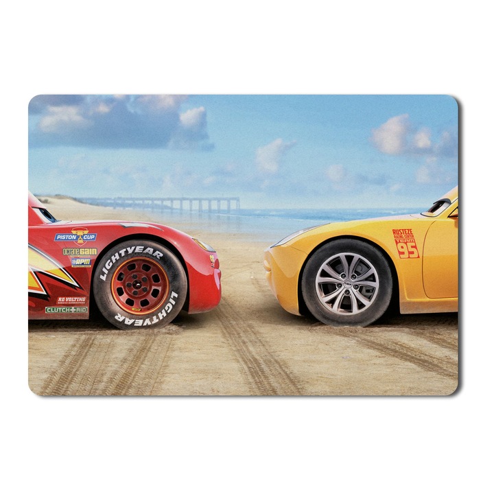 Mouse Pad Cars Lightning Mcqueen Cruz Ramirez Animation Pixar - 21.5 x 27 x 0.3cm