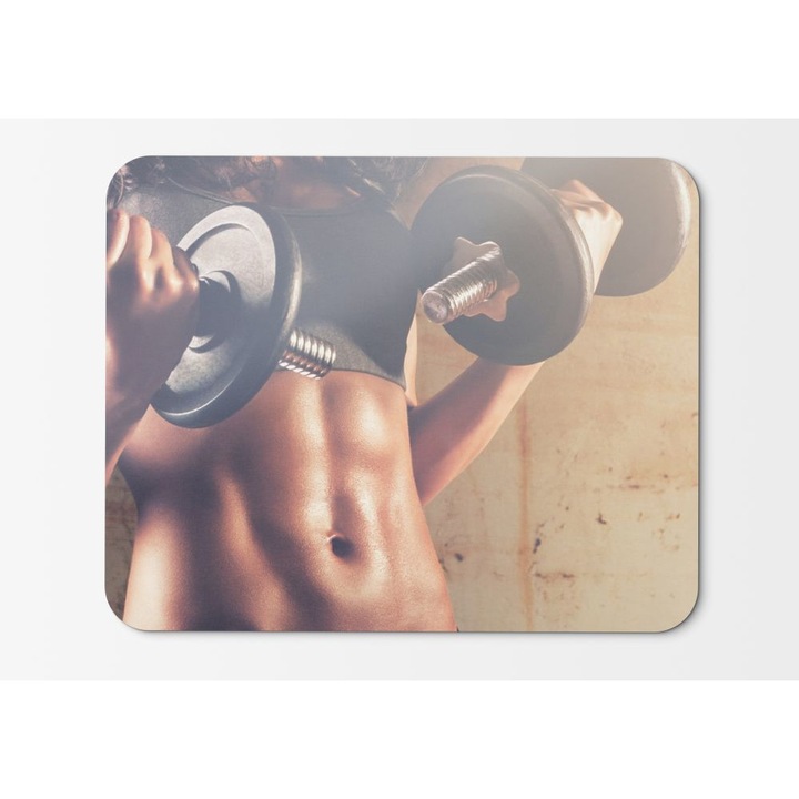 Egérpad Súlyzó Súlyok Edzés Fitness Női Has - 21,5 x 27 x 0,3 cm