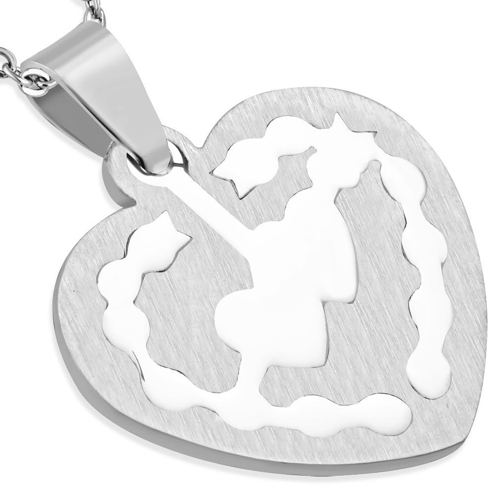 Pandant otel inox cu inimioare - BeSpecial 3,5