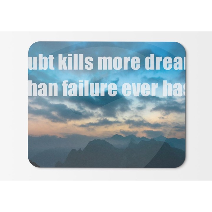 Mouse Pad Dreams Failure Motivációs Inspiráló Népszerű idézetek - 21,5 x 27 x 0,3 cm