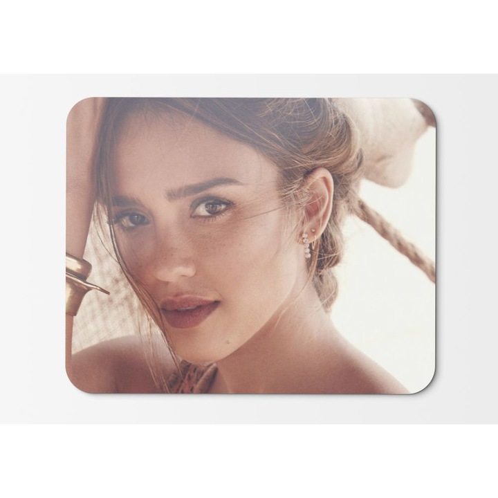 Mouse Pad Jessica Alba Photoshoot Allure Hd - 21.5 x 27 x 0.3cm