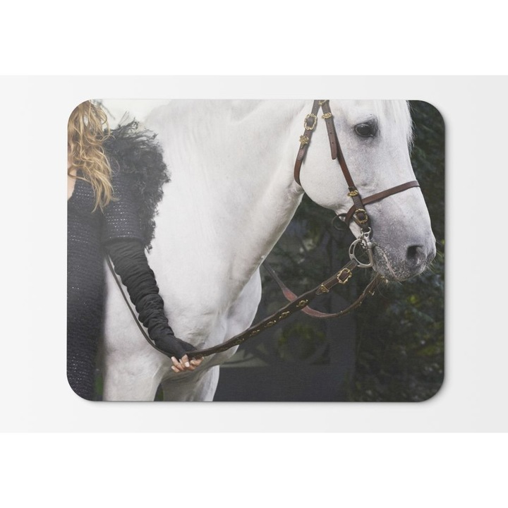 Egérpad Gigi Hadid Harpers Bazaar Hot White Horse HD - 21,5 x 27 x 0,3 cm