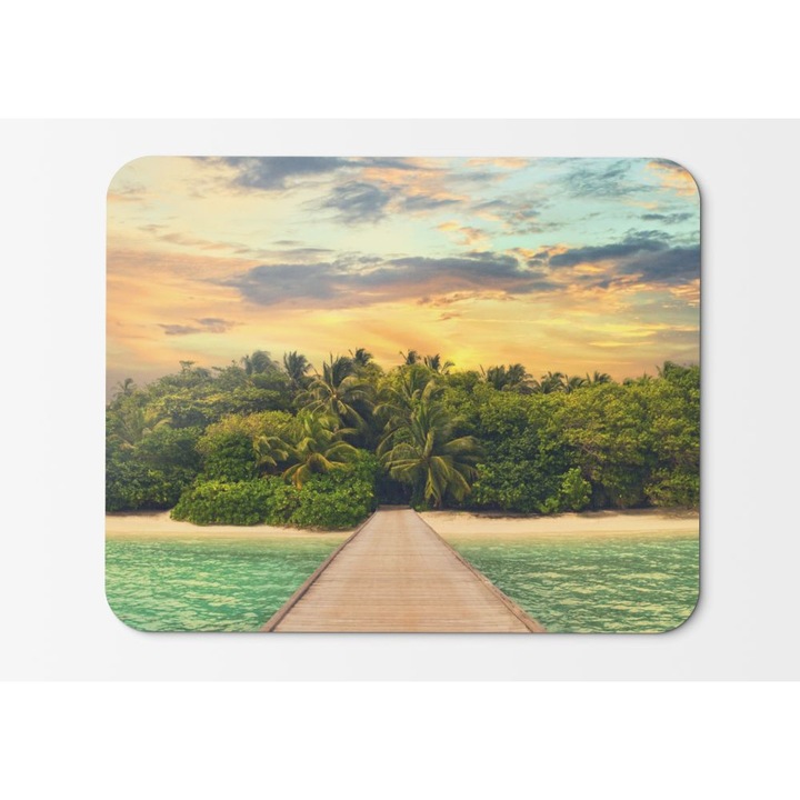 Mouse Pad Island Ocean Dock - 21,5 x 27 x 0,3 cm