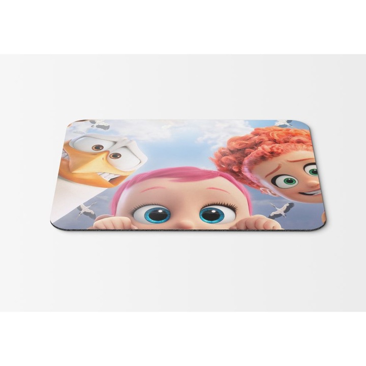 Mouse Pad Junior Baby Tulip Storks Animation - 21.5 x 27 x 0.3cm