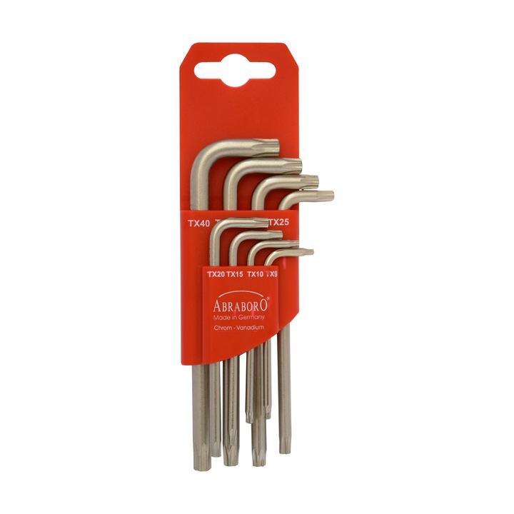 ABRABORO® Torx kulcskészlet, 8 részes