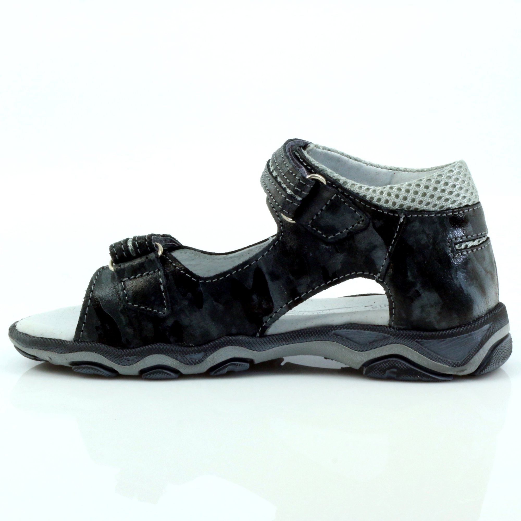 Ren But, Sandale din piele naturala, Gri, 30 EU