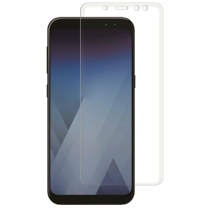 Üvegfólia Bibilel kiváló minőségű Tempered Glass 9H Samsung Galaxy A8 / A5 2018-hoz, fehér, BBL244