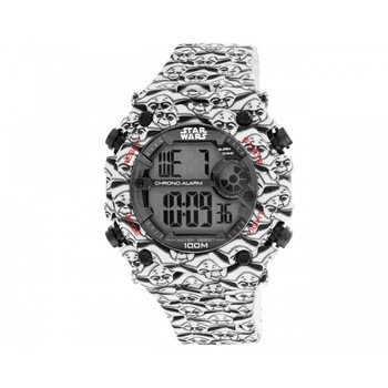 Ceas barbatesc AM:PM, Star Wars, Yoda, digital Ceas barbatesc AM:PM, Star Wars, Yoda, digital