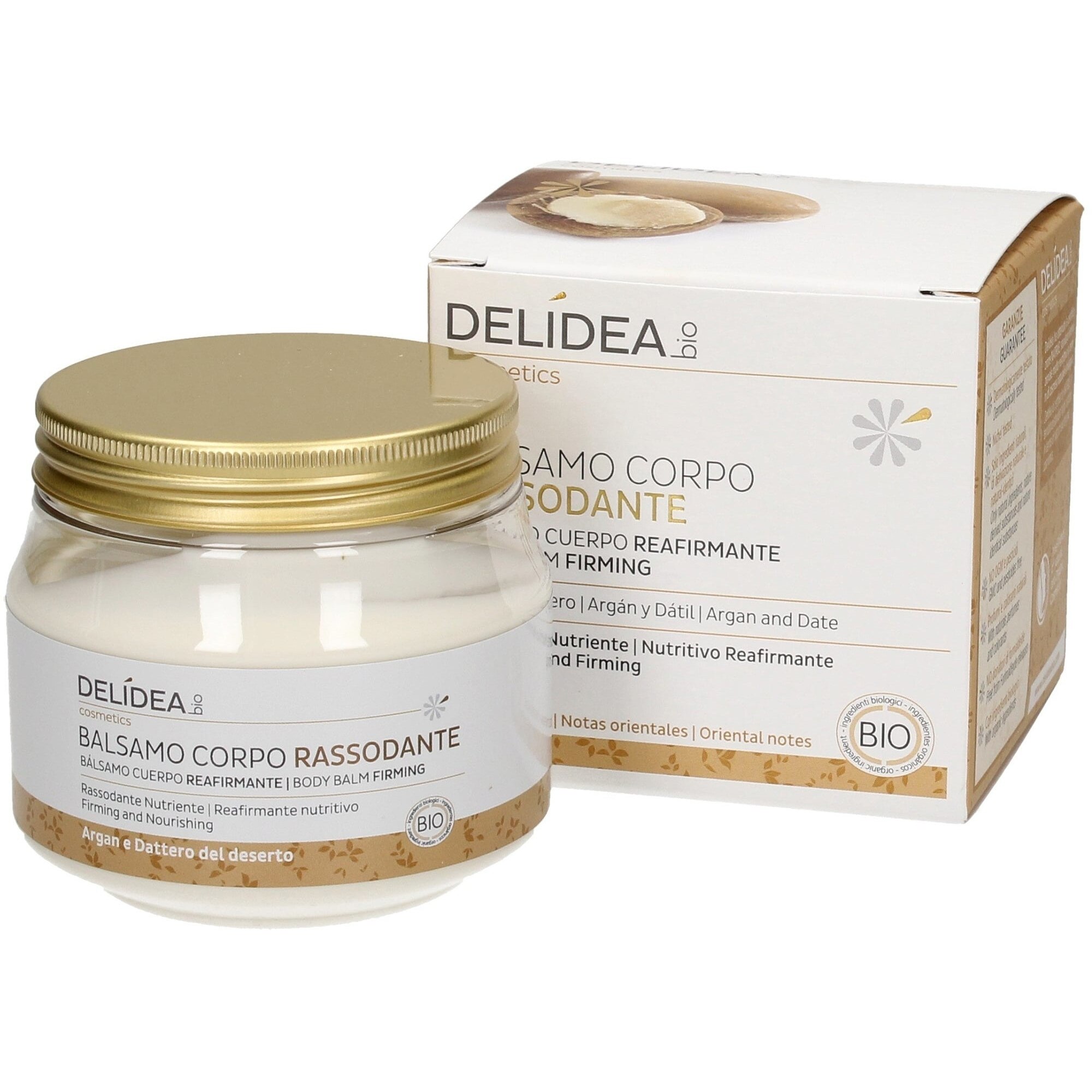 Balsam de corp cu argan si curmale, Delidea, 200ml