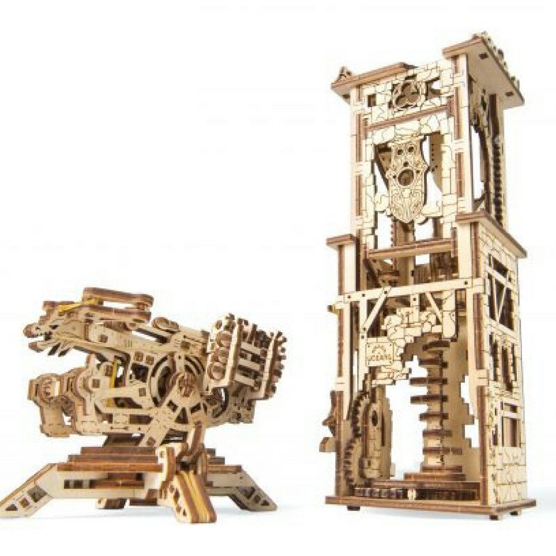Turn Archballista Ugears Puzzle 3D