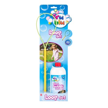 Set baloane de sapun Fru Blu - Bucla, cu solutie baloane 500 ml Set baloane de sapun Fru Blu - Bucla, cu solutie baloane 500 ml