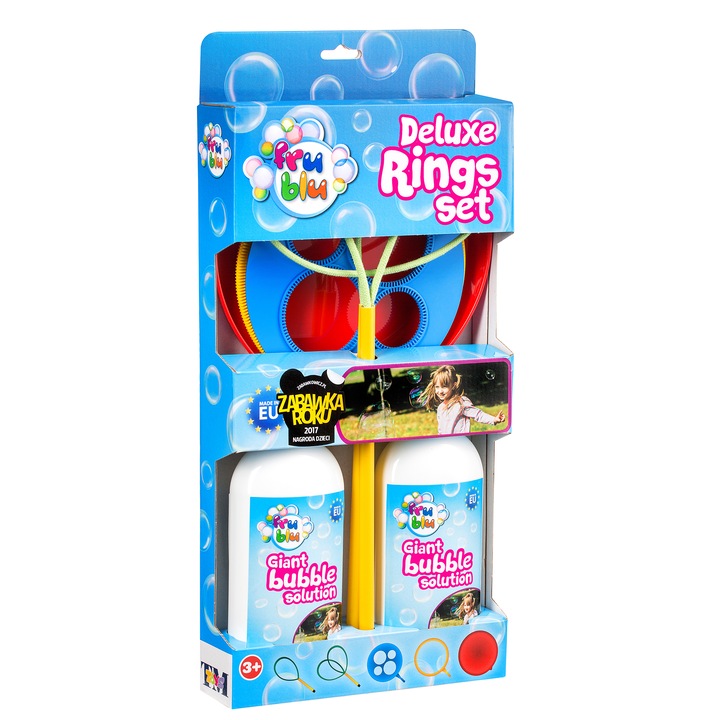 Frublu Deluxe Szappanbuborék fúvó készlet, 2x 500 ml
