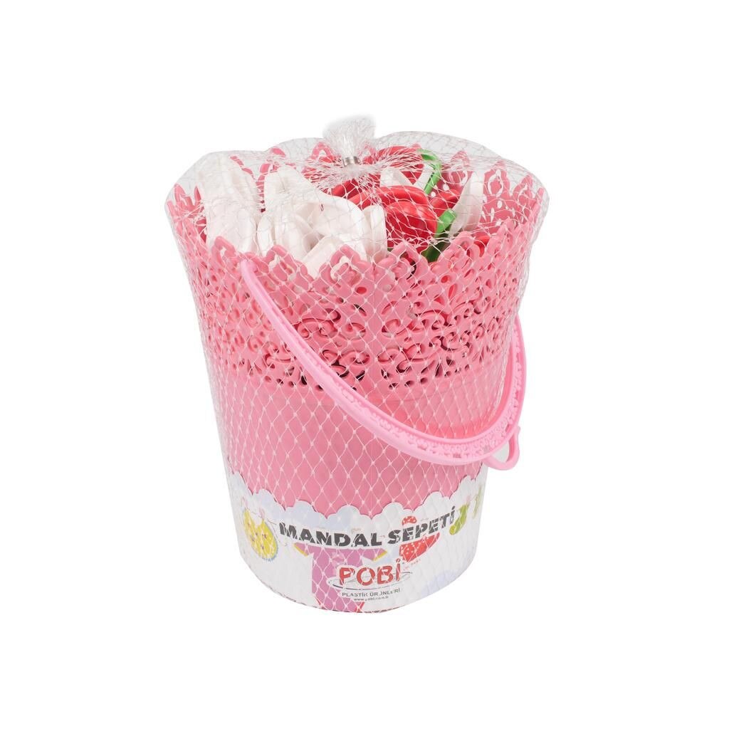 Cos din plastic cu 15 carlige pentru uscat rufe, plastic