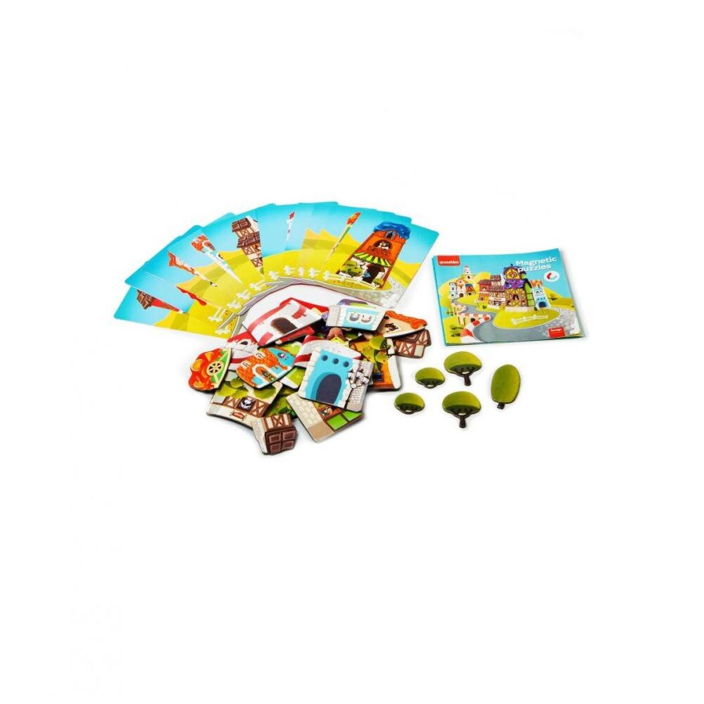 Puzzle Magnetic Cubika Sa construim casute