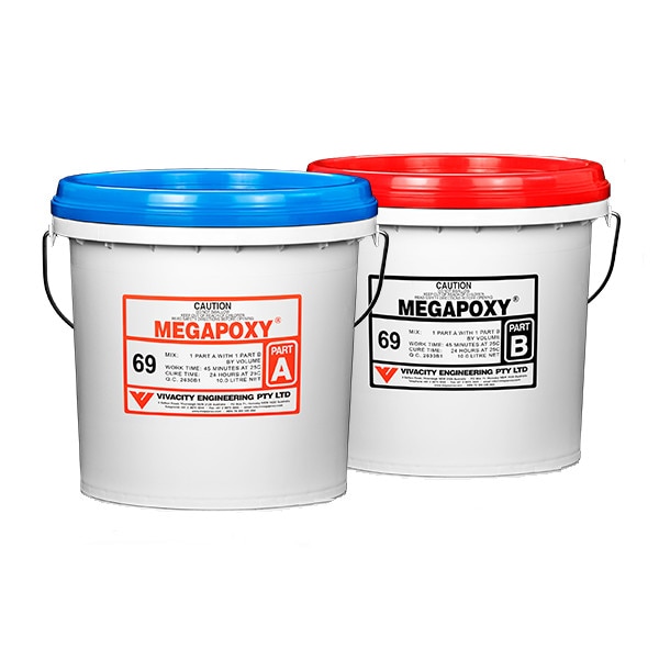 Adeziv epoxidic bicomponent Megapoxy 69 1L, gel, semitransparent