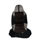 Комплект кожени калъфи AlMar за предните седалки, Черен/Бежов, 2 бр