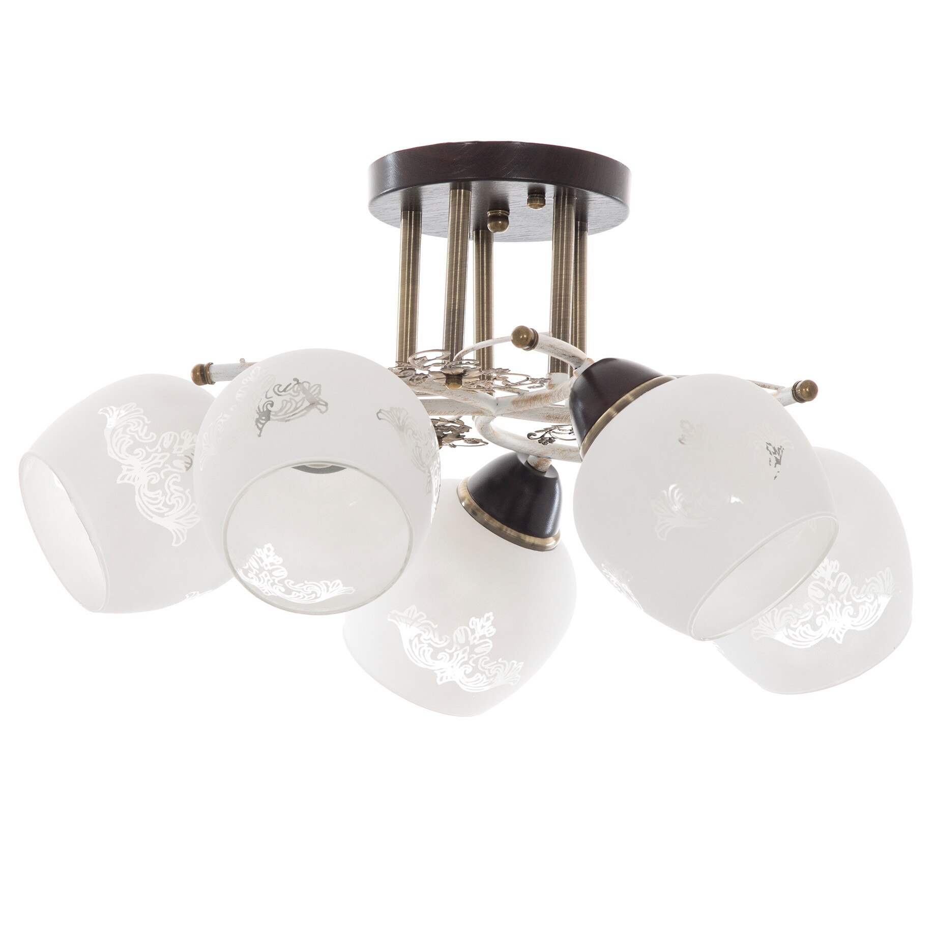 Lustra EL 1381/5, alb