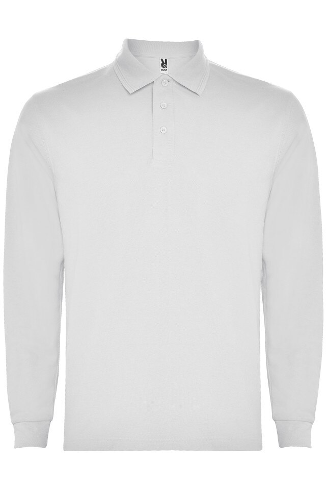 Tricou Polo cu maneca lunga, Carpe, Alb